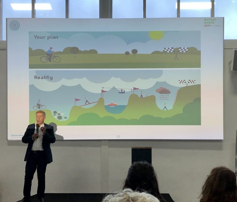 Foto van een presentatie