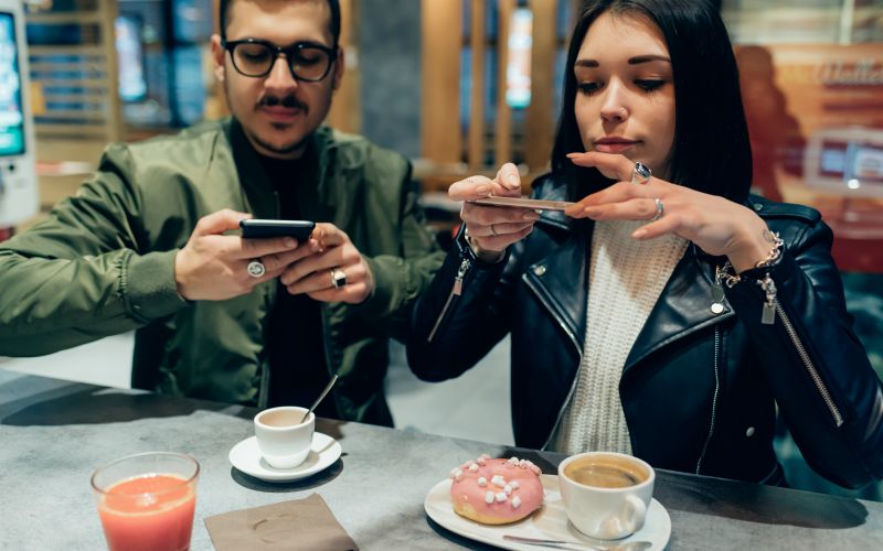 Influencers aan het werk.