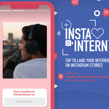 Ogilvy Social.Lab werft jong talent via Instagram Stories