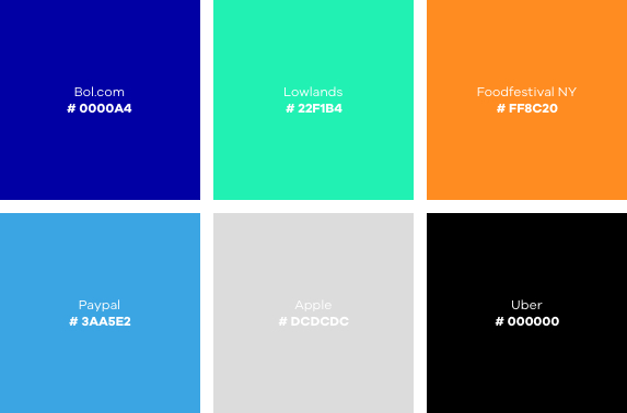 Online designtrends 2020: kleurenpalet.