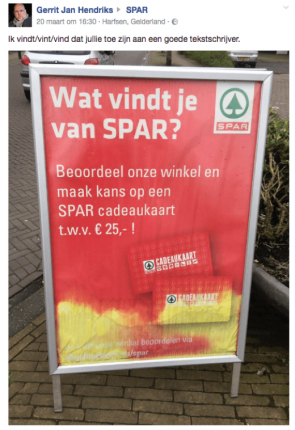 SPAR taalfout