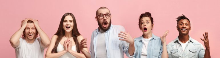 Verschillende emoties van personen.