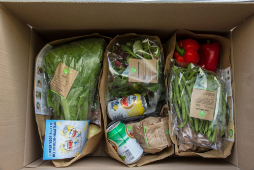 Screenshot van een Hello Fresh box, ook een product met een abonnementsvorm.