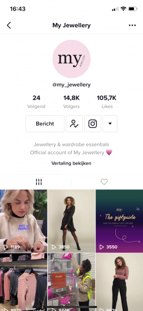 My Jewellery op TikTok