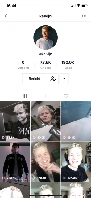 YouTuber Kalvijn op TikTok