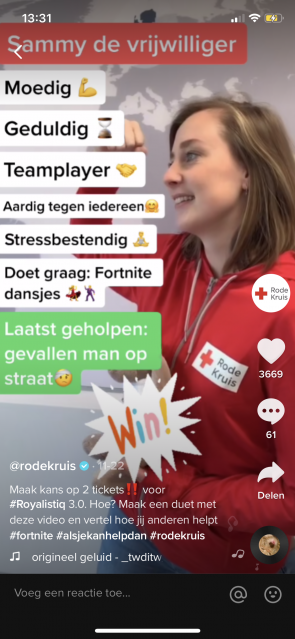 Screenshot video Rode Kruis.