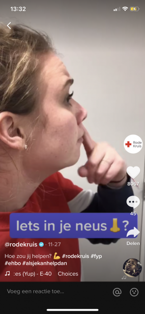 Screenshot video Rode Kruis.