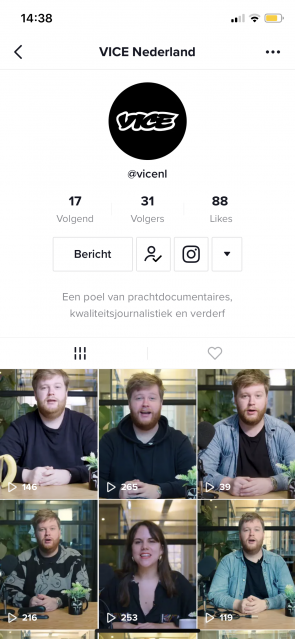 Screenshot van Vice-profiel.