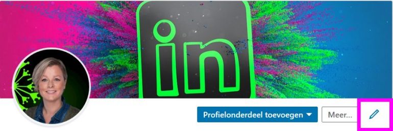 LinkedIn-profiel pennetje.