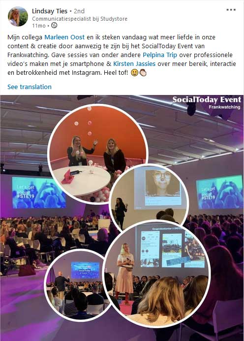 Jaaroverzicht LinkedIn-post Social Today.