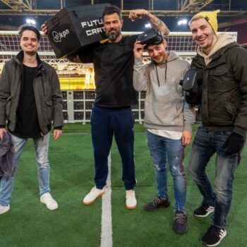 Gamers testen sportieve VR-game op 5G-netwerk van KPN