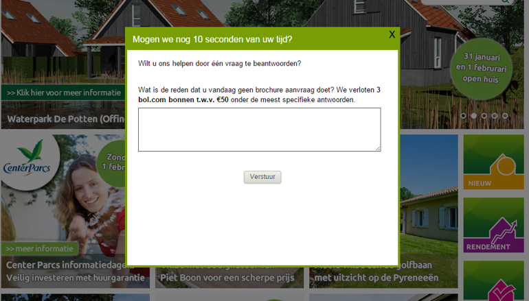 Voorbeeld van Vakantie Makelaar