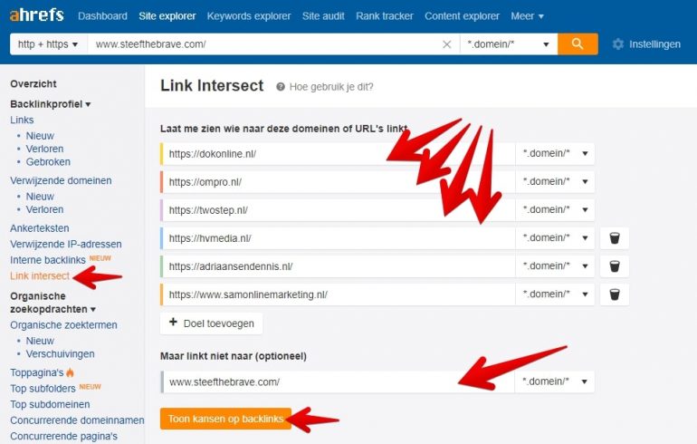Backlinks van concurrenten ontdekken