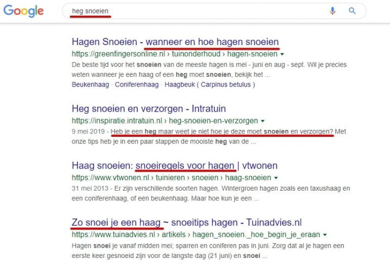 Zoekintentie achterhalen