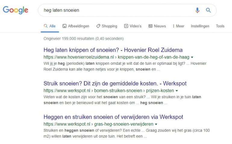 Zoekintentie achterhalen