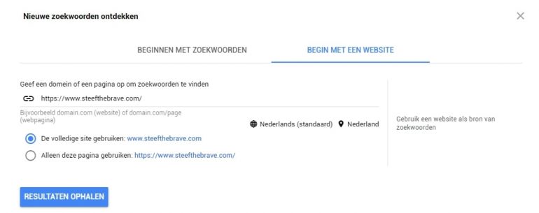 Blogonderwerpen bedenken via Google