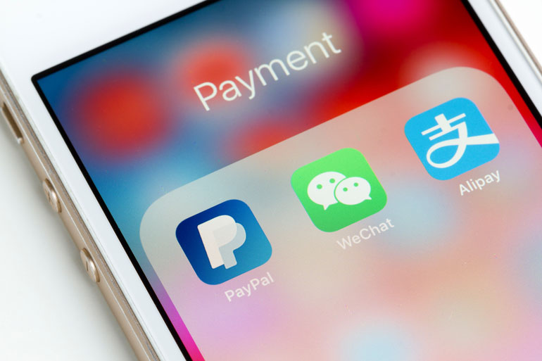 Mobiel betalen met wechat of alipay.