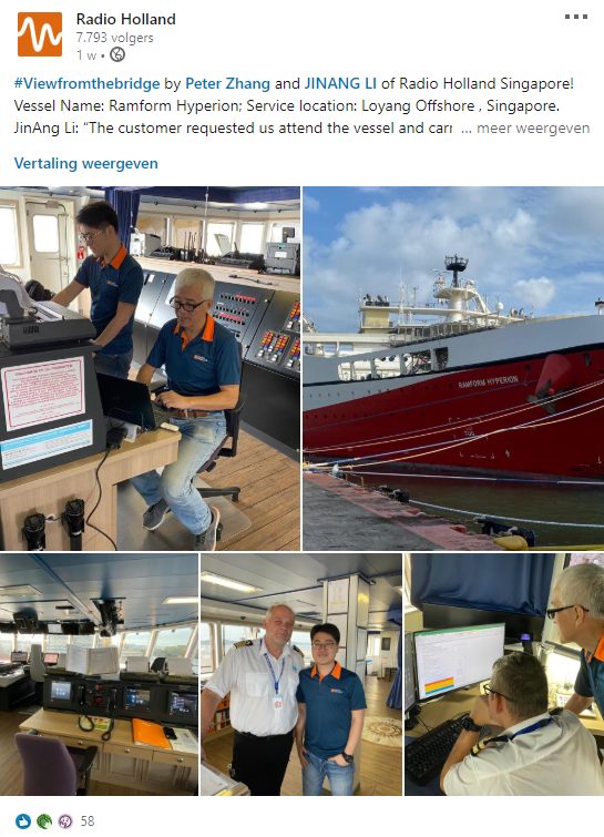 Radio Holland op LinkedIn, een voorbeeld-post