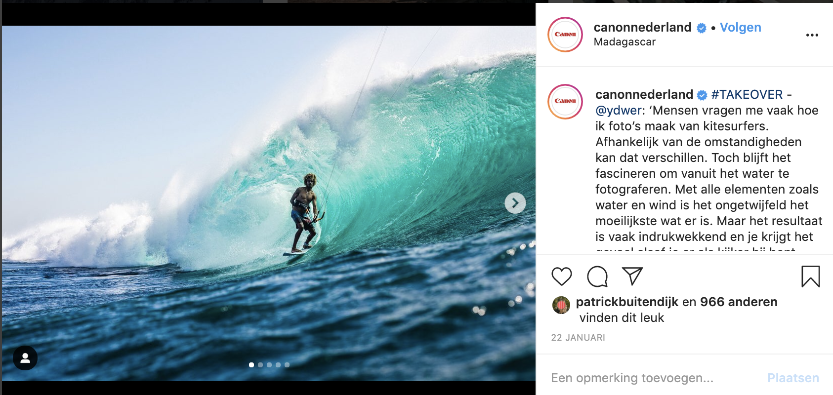 Screenshot van een Instagram-actie van McDonald's. Voorbeeld van goede engaging content.