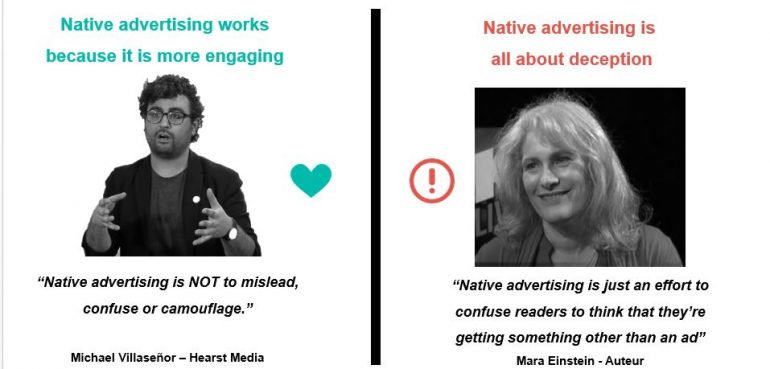 Native advertising ja of nee.