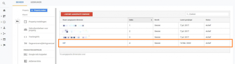 Google Analytics voorbeeld 3.