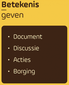 De vierde stap in het model.