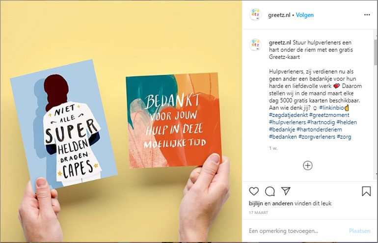 Greetz op Instagram.