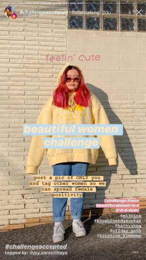 Instagram challenge.
