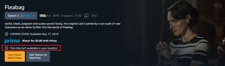 Fleabag op Amazon Prime.
