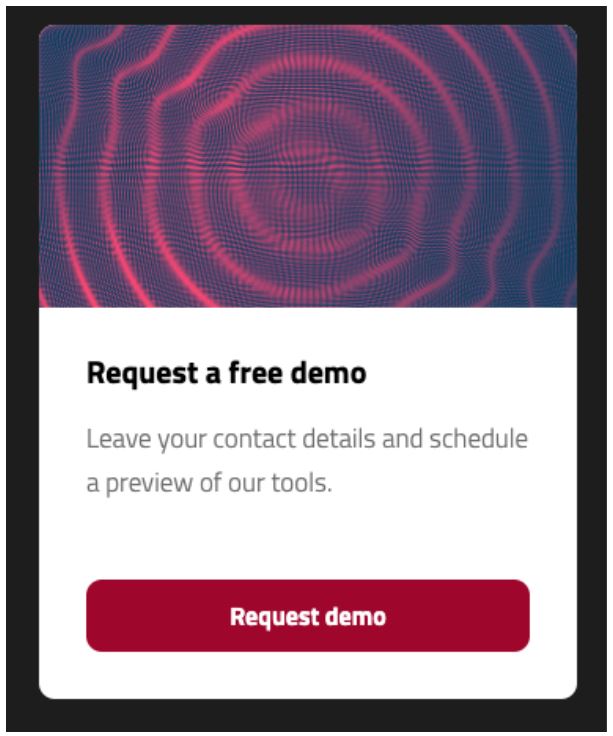 Screenshot van een marketing automation actie met een gratis demo.