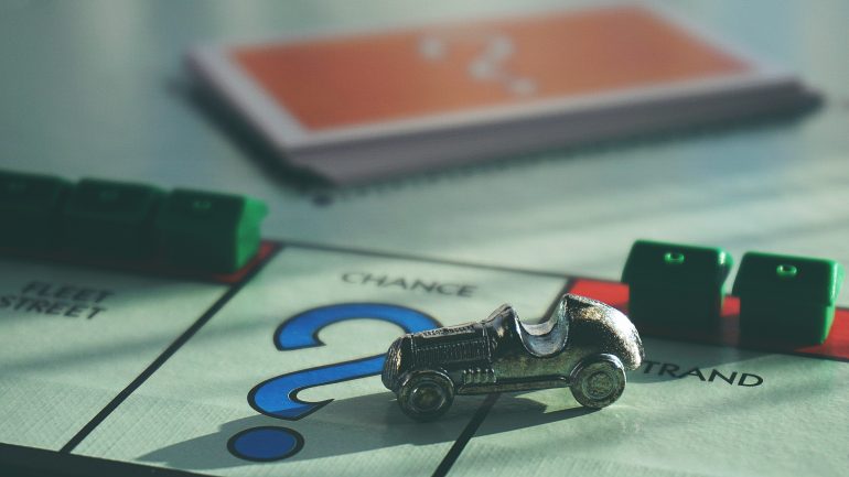 Monopolie-spel.