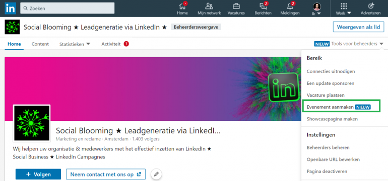 Events op LinkedIn