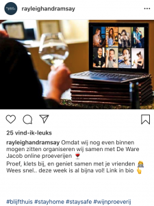 Voorbeeld social media corona
