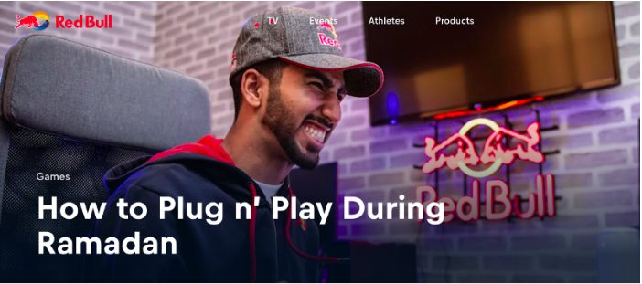 Marketing actie van Red Bull tijdens de Ramadan.