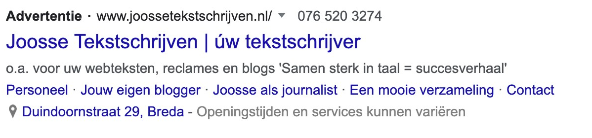 Perfecte message match Joosse tekstschrijven