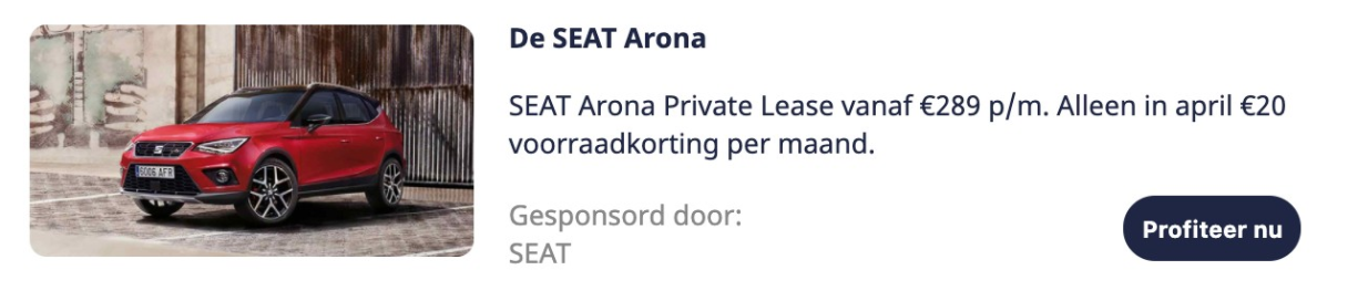 Advertentie SEAT Arona