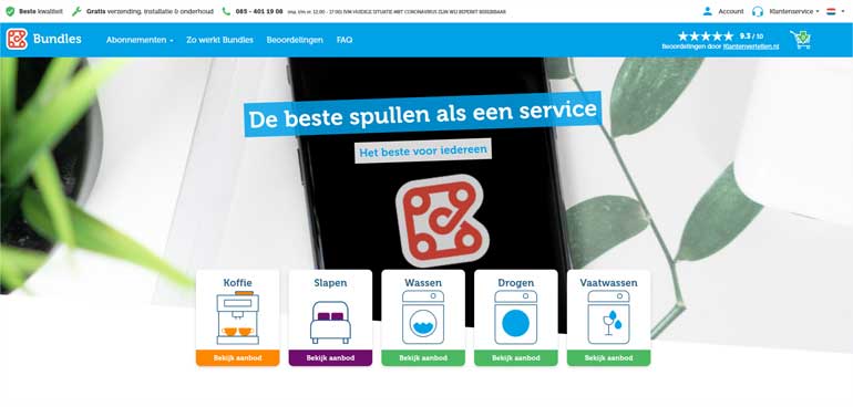 Website van Bundles.