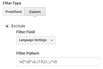 language filter