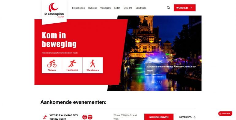 Website van Le Champion.