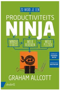 Kaft van ProductiviteitsNinja - Minder stress, meer bereiken, meer plezier - Auteur: Graham Allcott