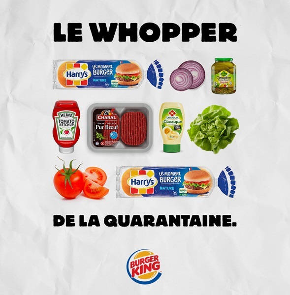 Afbeelding van de campagne van Burger King.