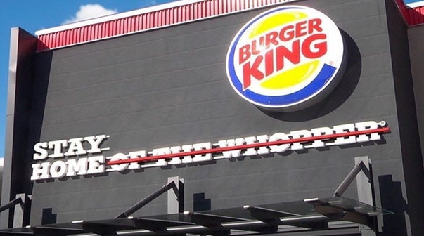 Foto van de storytellingcampagne van Burger King.