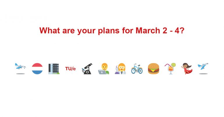 Socialmedia-oproep voor de Win a Trip-campagne van Eindhoven University, voor influencers.