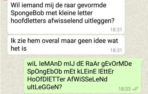 hoofdletters en kleine letters in online advertenties
