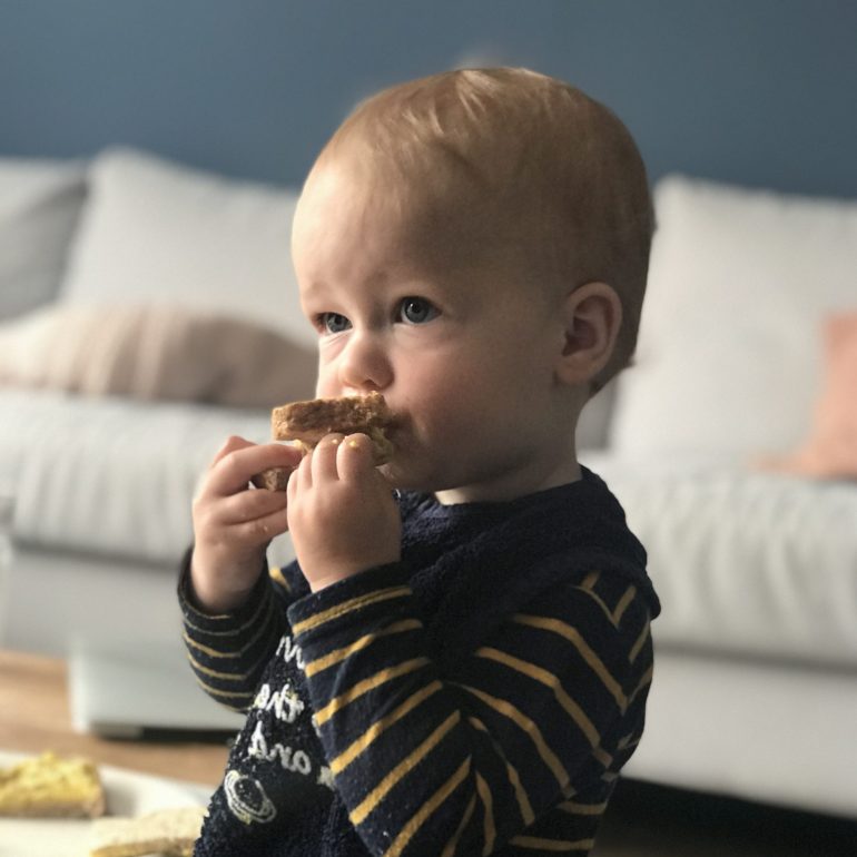 Foto van zijn zoon.