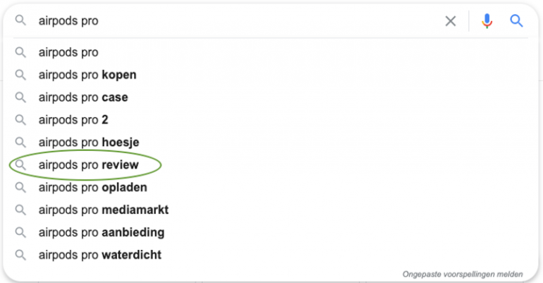 Zoekresultaten reviews