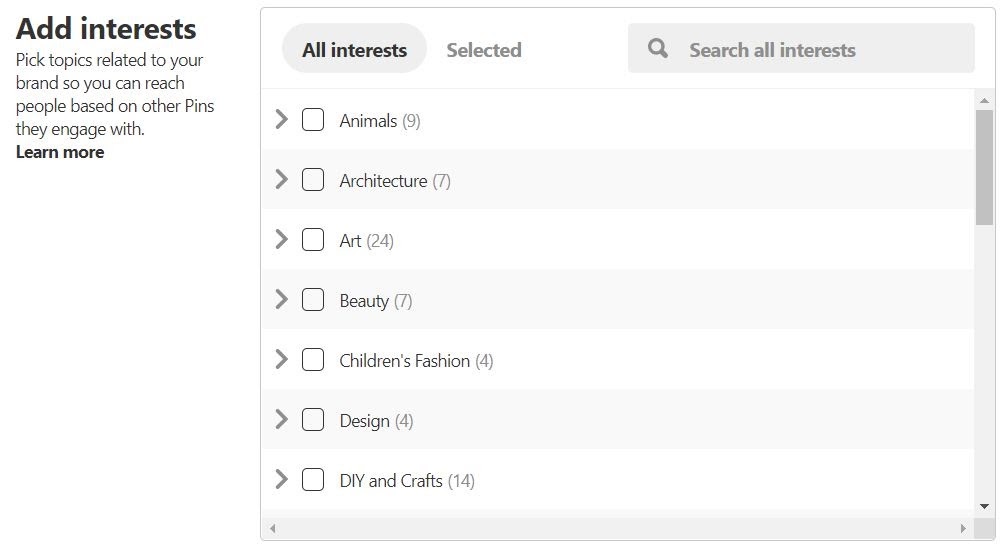  Adverteren pintereste kiezen juiste doelgroepen