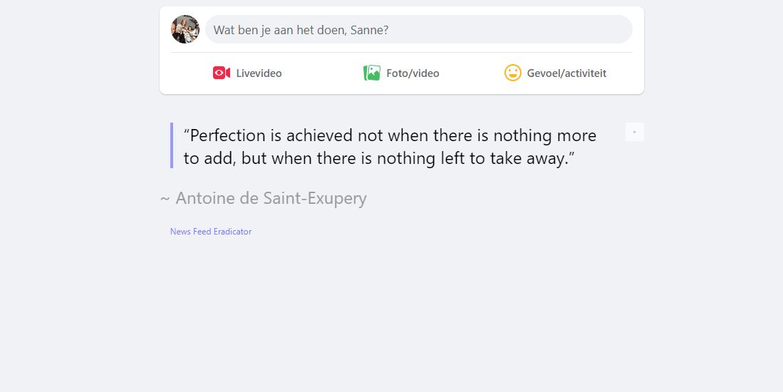 News feed eradictor voor Facebook