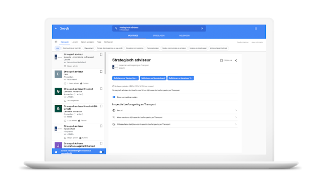 google for jobs vacatures