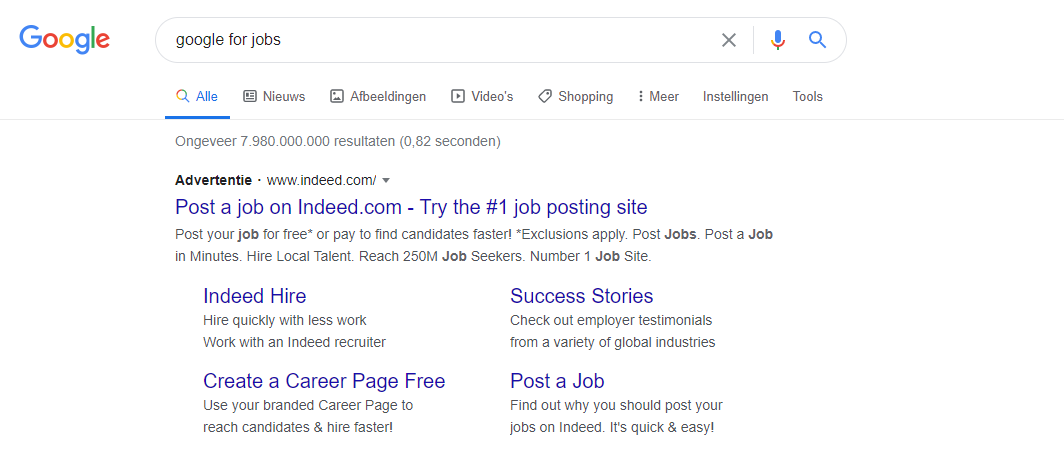 indeed google for jobs
